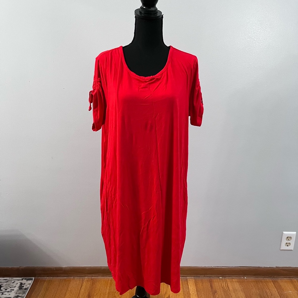 Causal Red Dress